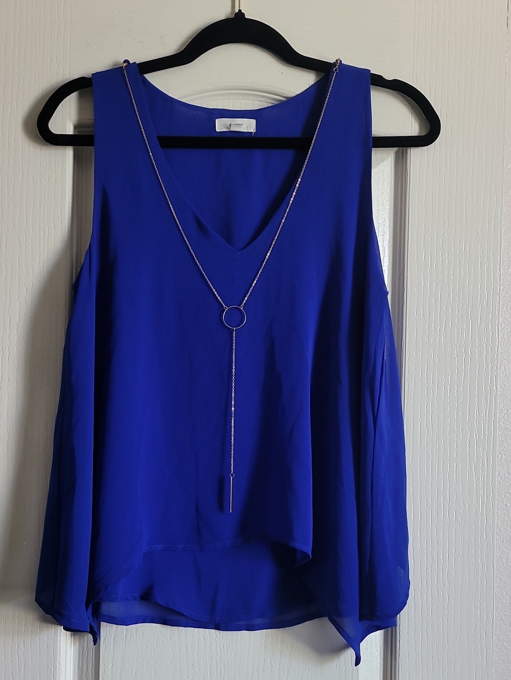 mine Royal Blue V-Neck Sleeveless Camisole
